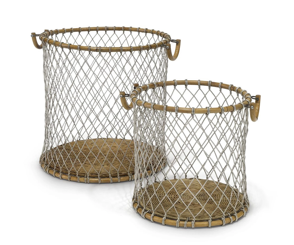 Palecek Nantucket Wire Baskets, Set Of 2