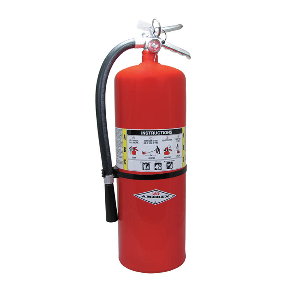 Dry Chemical Fire Extinguisher with 20 lb. Capacity and 30 sec. Discha ...