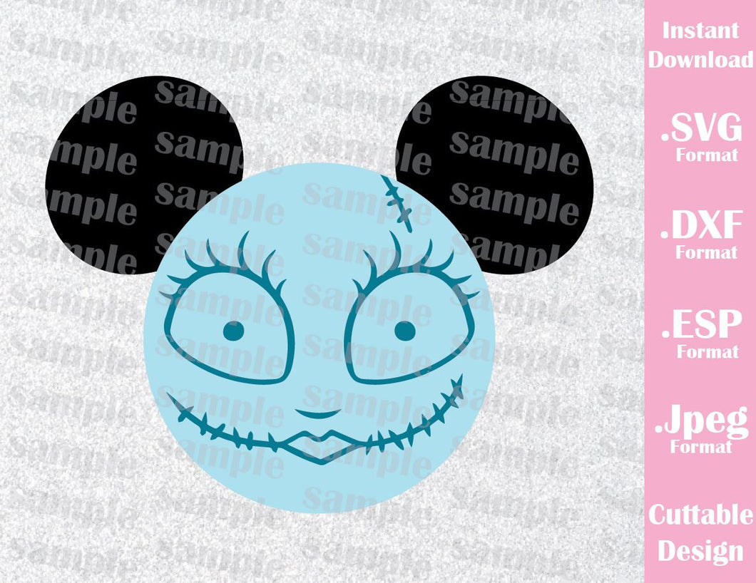 Download Sally Mickey Ears Disney Halloween Inspired Cutting File ...