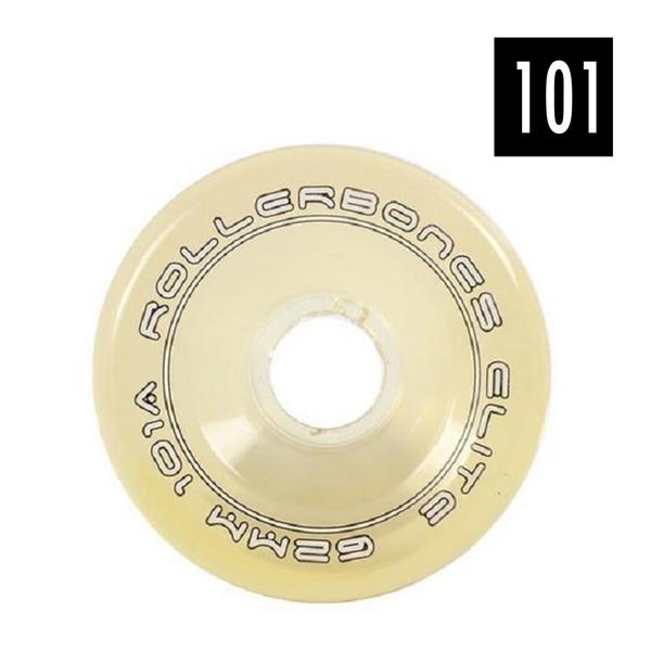 Rollerbones Elite Wheels 101A Clear - 8 pack – Lucky Skates