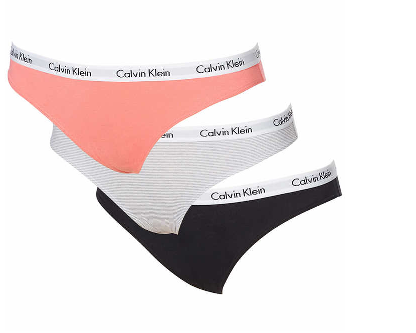 Calvin Klein Ladies' Cotton Bikini Brief Panties Underwear (3 Pack)