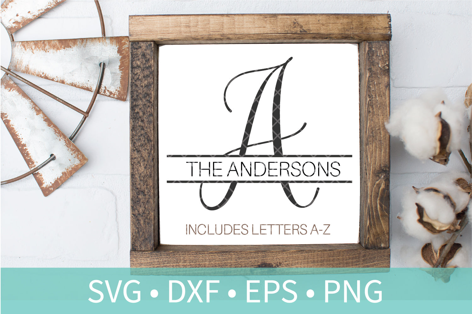 Download Split Script Monogram Letters SVG DXF PNG Cutting File Stencil - Taylor George Designs