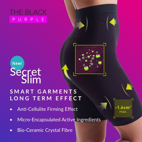 The new Secret Slim Compression Shorts for women from TheBlackPurple.