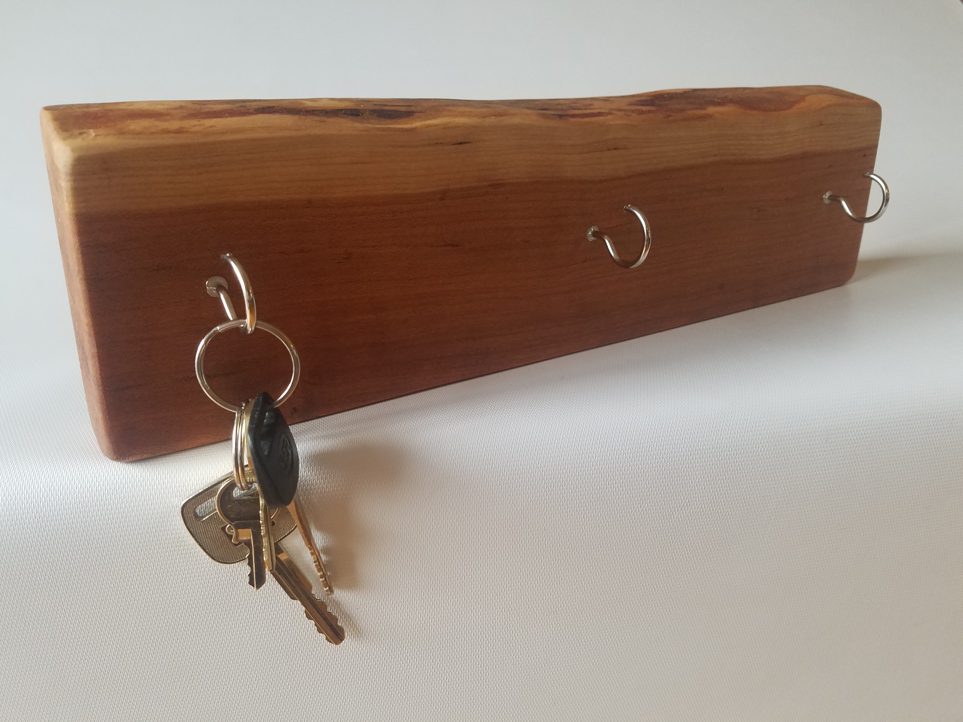 wood wall key holder