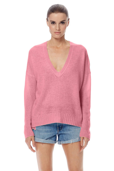 Women's Rylee V-Neck Relaxed Fit Cashmere Sweater | 360Cashmere