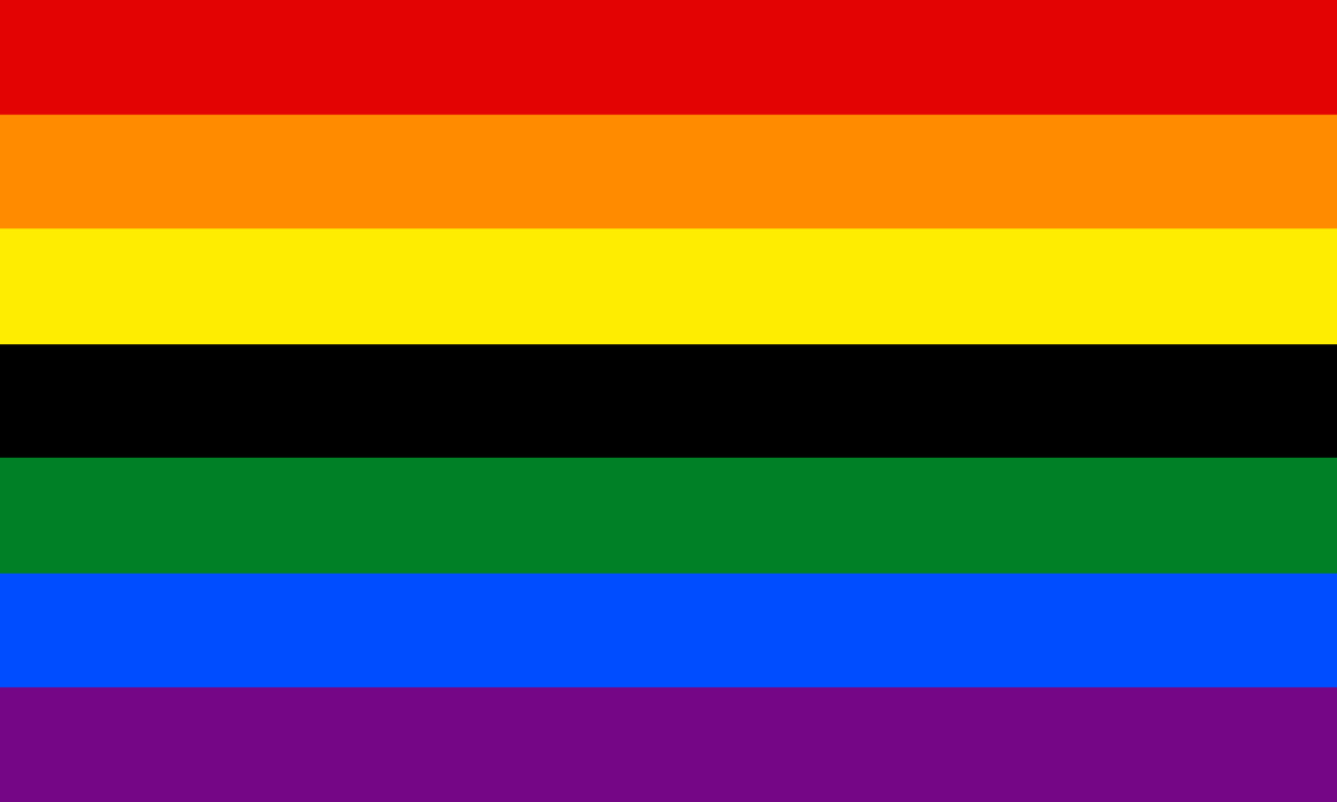 colors in the gay pride flag