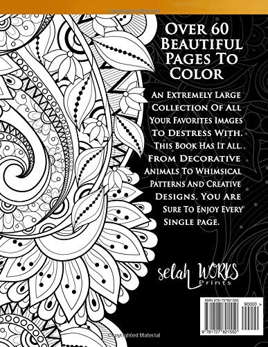 Adult-Coloring-Books-Relaxation-And-Fun-Animals-Mandalas-Flowers-Paisley-Patterns-Stress-Relieving-Designs-To-Color-Best-Coloring-Book-For-Men-Women-and-Children