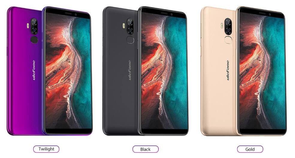 Ulefone P6000 Plus Android 9.0 6350mAh Smartphone 6.0inch Face ID HD+ Dual Camera Ouad Core Face ID 4G LTE Mobile phone
