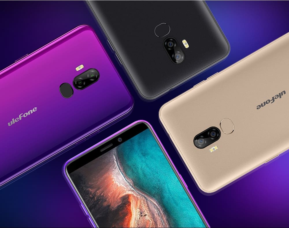Ulefone P6000 Plus Android 9.0 6350mAh Smartphone 6.0inch Face ID HD+ Dual Camera Ouad Core Face ID 4G LTE Mobile phone