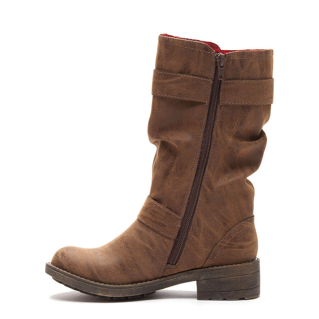 trumble heirloom tan biker boot