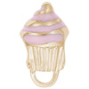 Swirl Cupcake Charm Drop