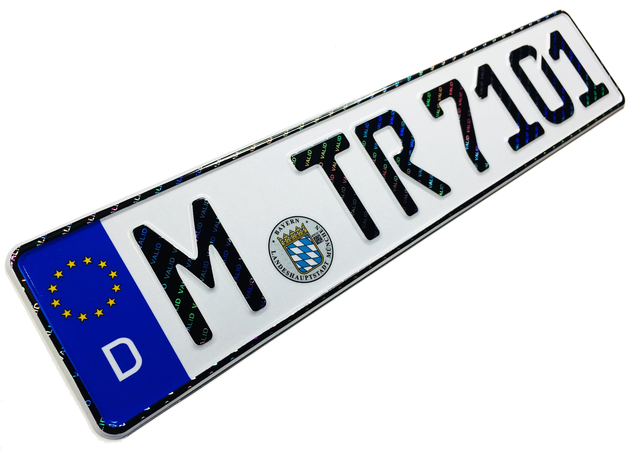 Munich German License Plate with Hologram – ZPlates.com