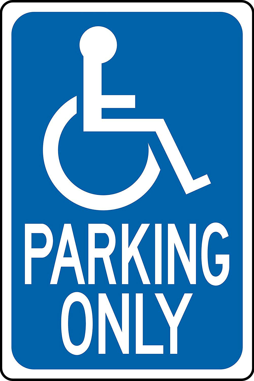 Hy-ko Hw-13 Handicapped Parking Sign, 12" X 18"