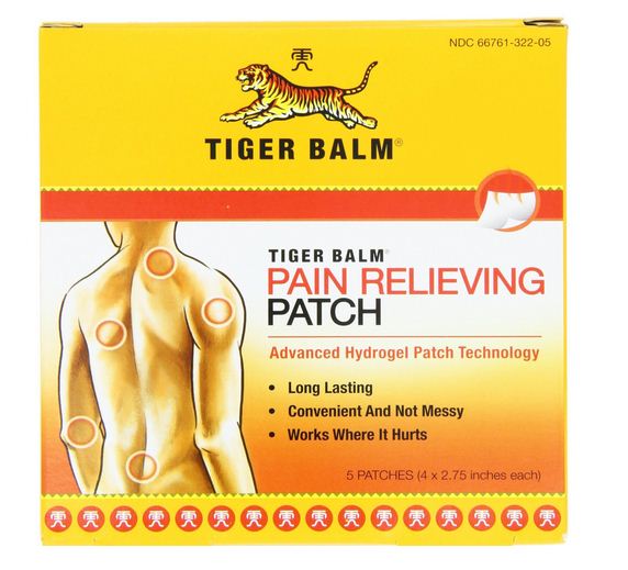 Tiger Balm 039278322002 Pain Relieving Patch, 5 Patches