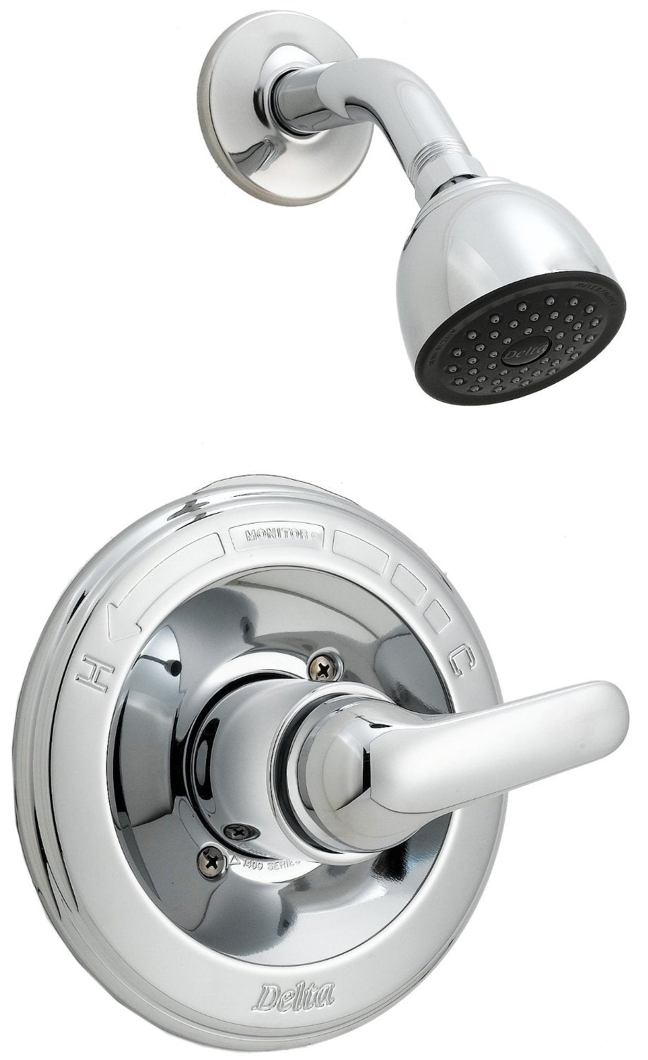 Delta 1323 Shower Faucets Shower Only Lever Handle, Chrome