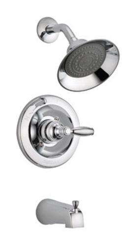 Peerless P188775 Tub & Shower Faucet, Single Handle, Chrome