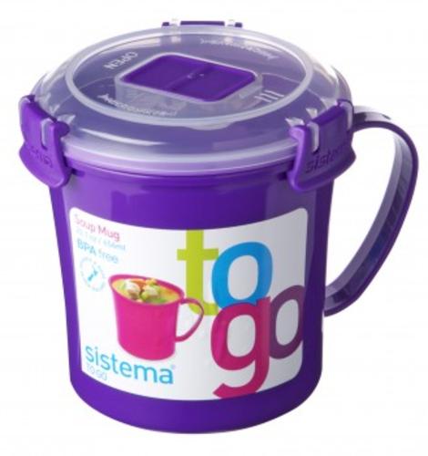 Sistema 21107 Klip It Soup Mug To Go Container
