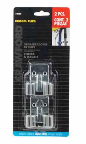 Crawford Ss28 Broom Clip, Card Of 2