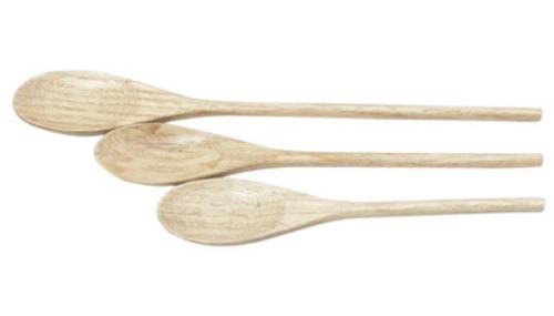 Chef Craft 20984 Solid Wooden Spoons, 10"-14"