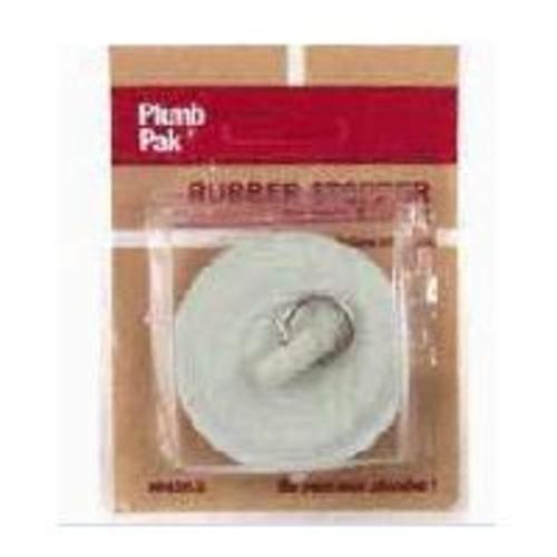 Plumb Pak Pp820-1 Rubber Drain Stopper Duo Fit, White
