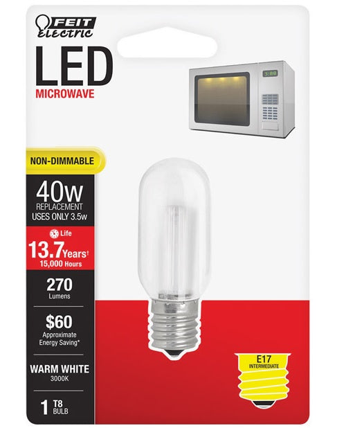 Feit Electric Bp40t8n/su/led Non-dimmable Microwave Led Light Bulb, 3.5 Watts