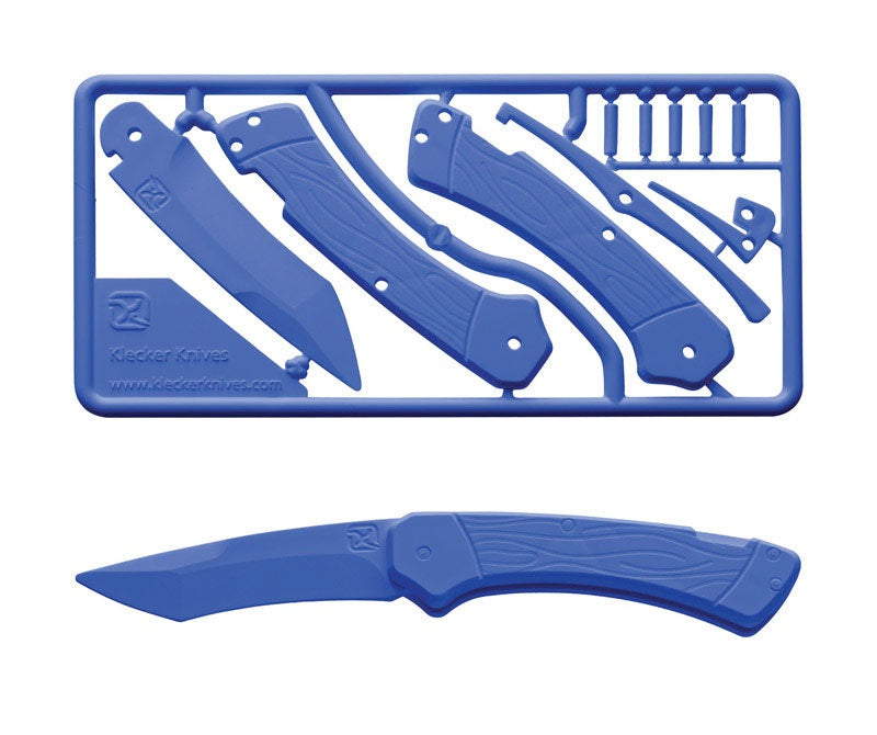 Klecker Knives Tg-13 Blu Trigger Knife Kit, Plastic, Blue, 7.3" L