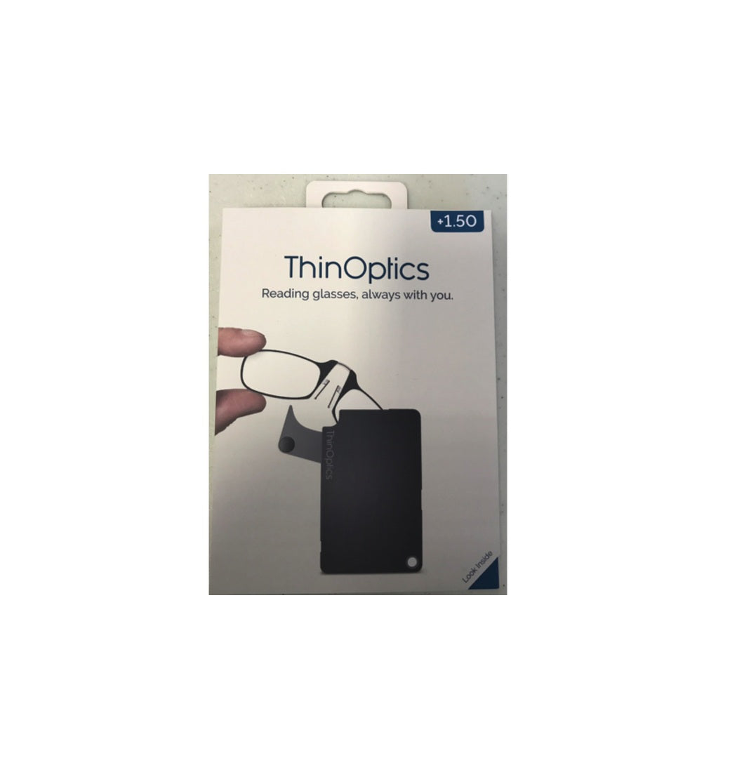 Thinoptics Fcb1.5blackisr Reading Glass With Flashcard Case, Black