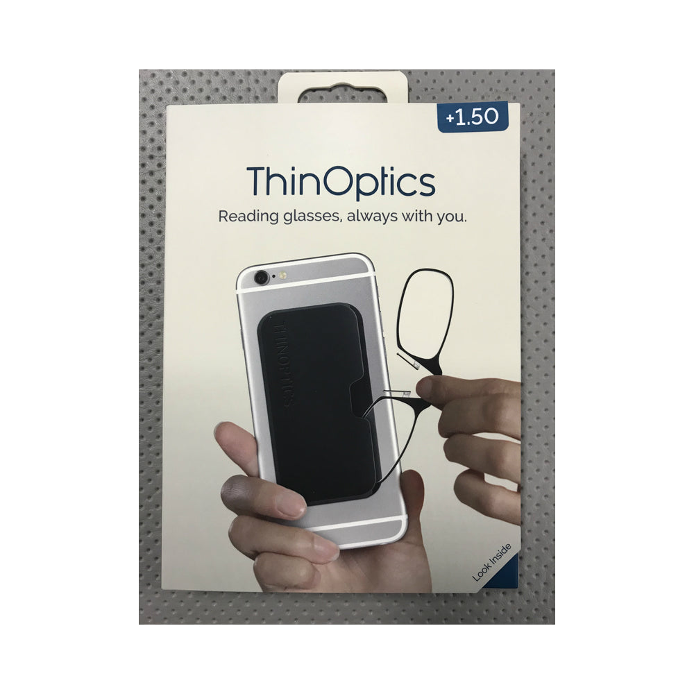 Thinoptics Upb1.5blackisr Reading Glass With Pod Case, Black Thinoptics Upb1.5blackisr Reading Glass With Pod Case, Black