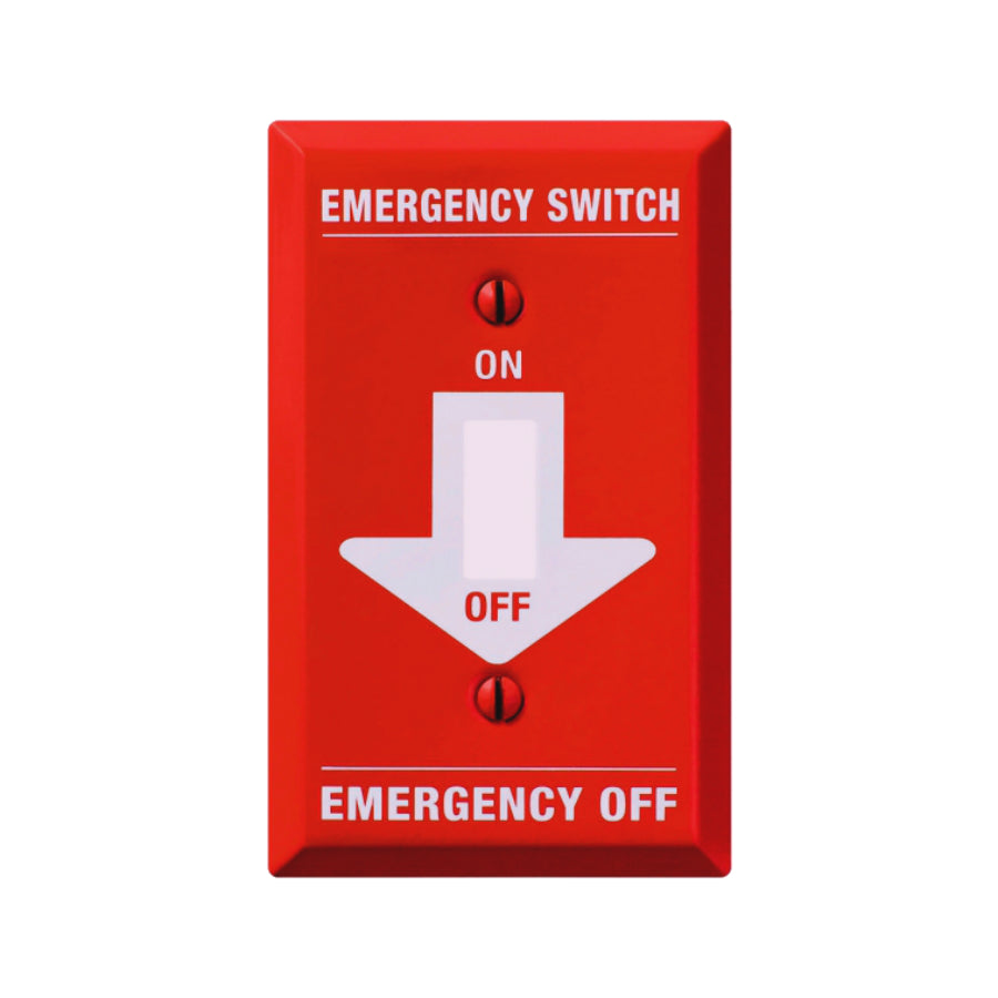Amerelle C972t 1 Toggle Pro-red Emergency Wall Plate, Red