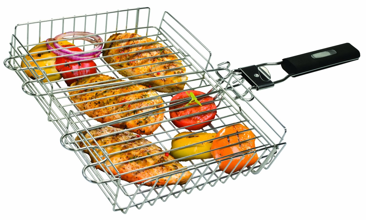 Broil King 65070 Grill Basket With Detachable Handle, Stainless Steel