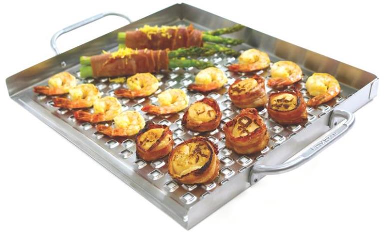 Broil King 69712 Flat Grill Topper, Stainless Steel, 2.25