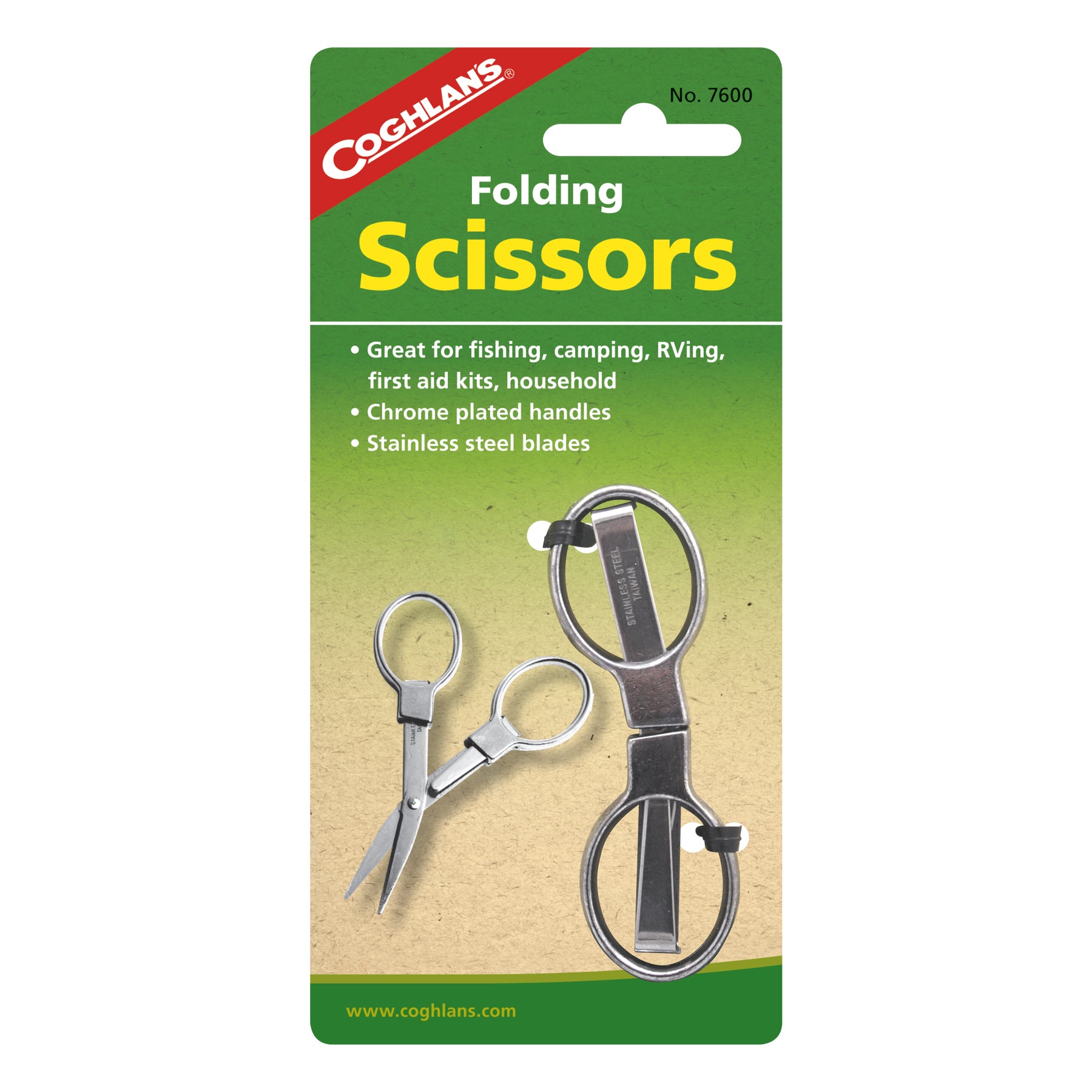 Coghlan's 7600 Folding Scissors, Stainless Steel