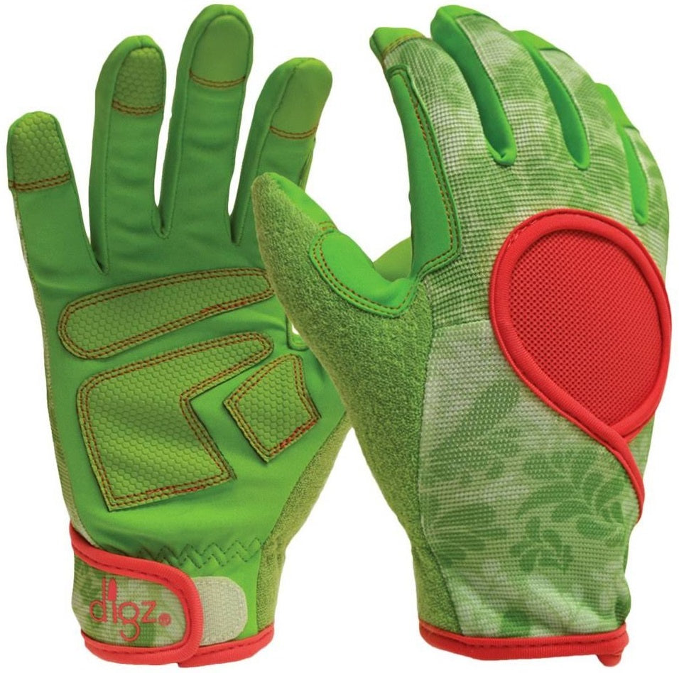Digz 7654-23 Signature Gardening Gloves, Green