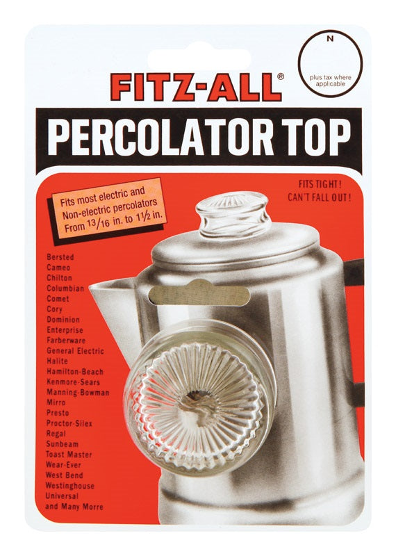 Fitz-all 55700 Replacement Percolator Top, Small, Clear