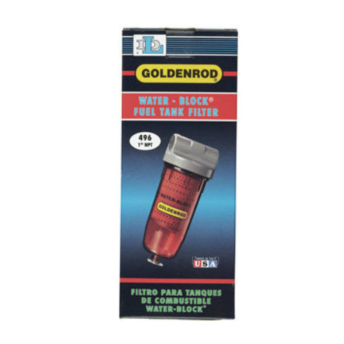 Goldenrod 496 Water Block Fuel Tank Filter, 9-1/2" X 4"