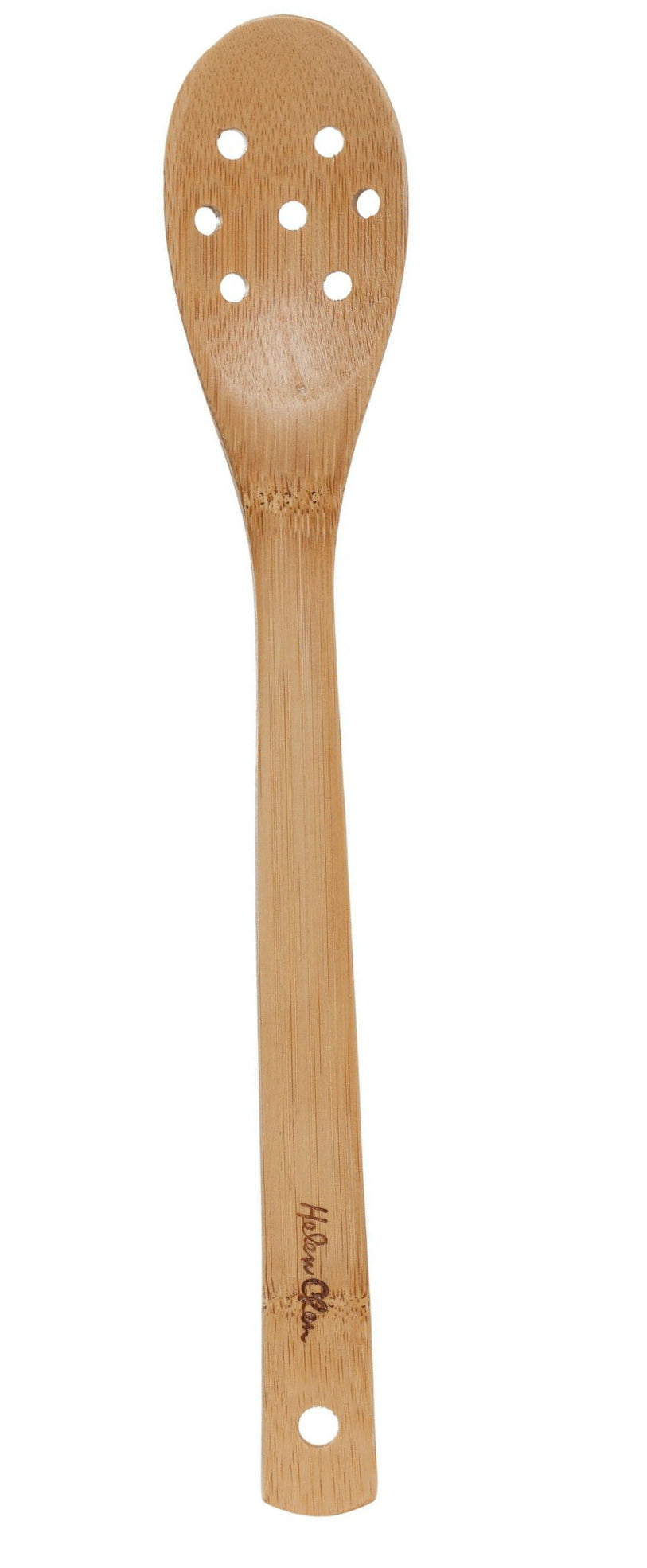 Helen's Asian Kitchen 97051 Bamboo Pierced Spoon, 12"