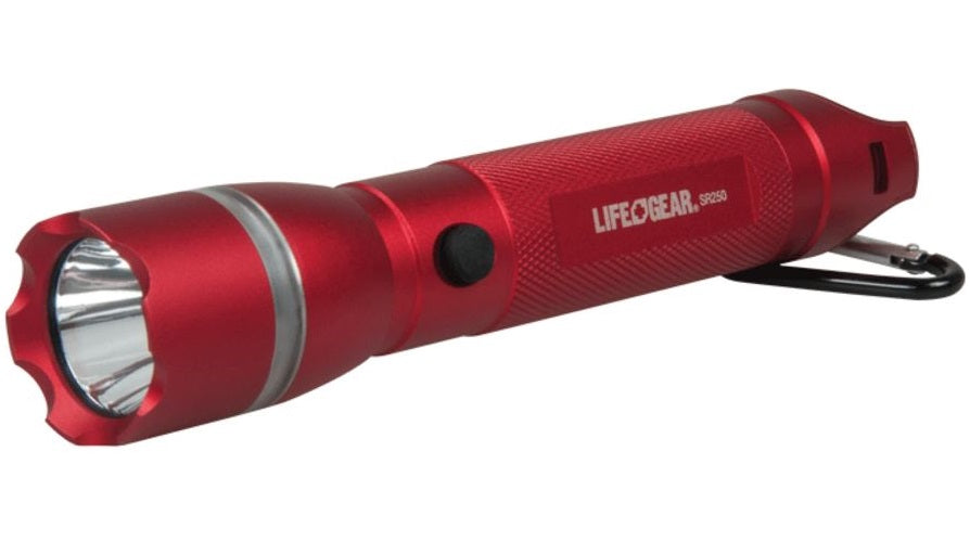 Life Gear Aa35-60538-red Search Light With Emergency Beacon Flashlight