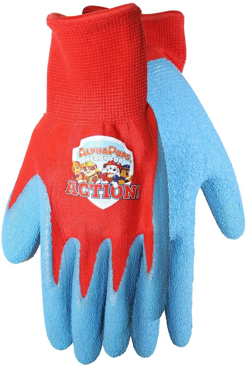 Midwest Quality Glove Pw100t Nickelodeon Kids Gardening Gloves, Red