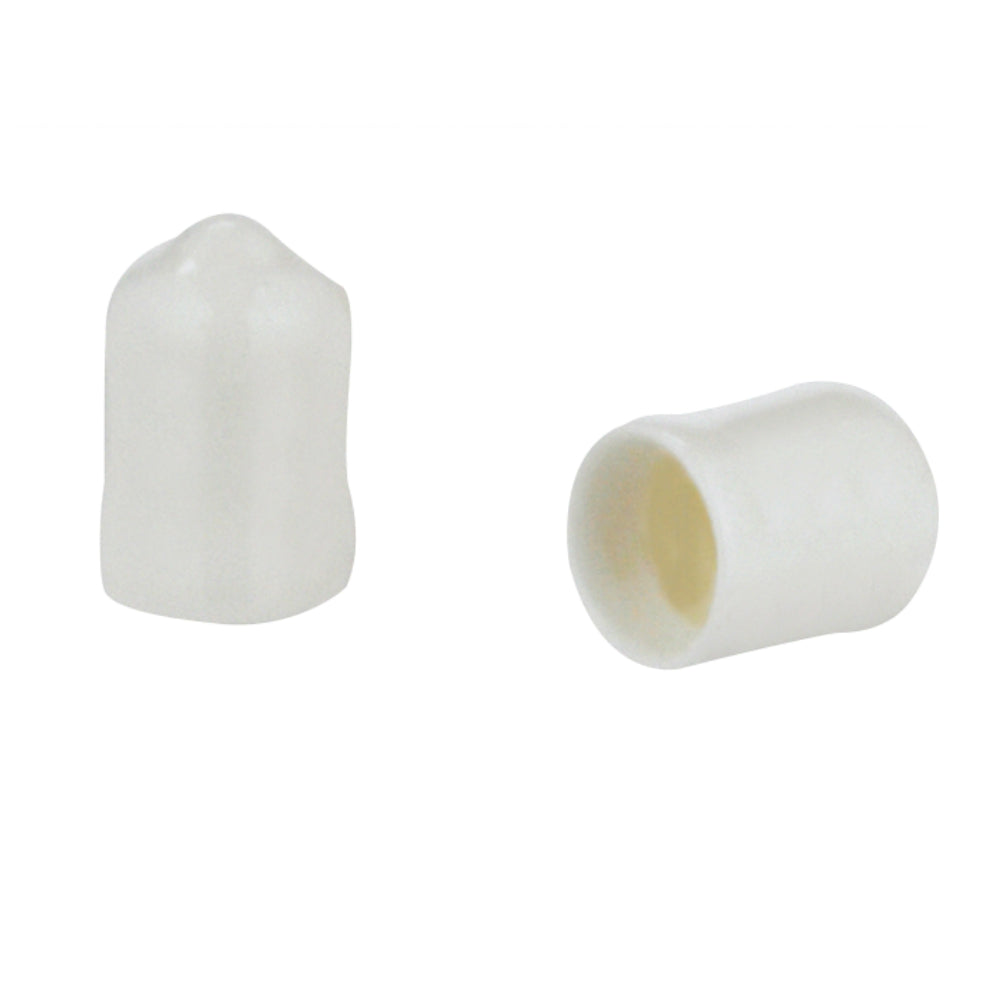 Rubbermaid 3d60-lw-wht Plastic Caps End, White, 12/pack
