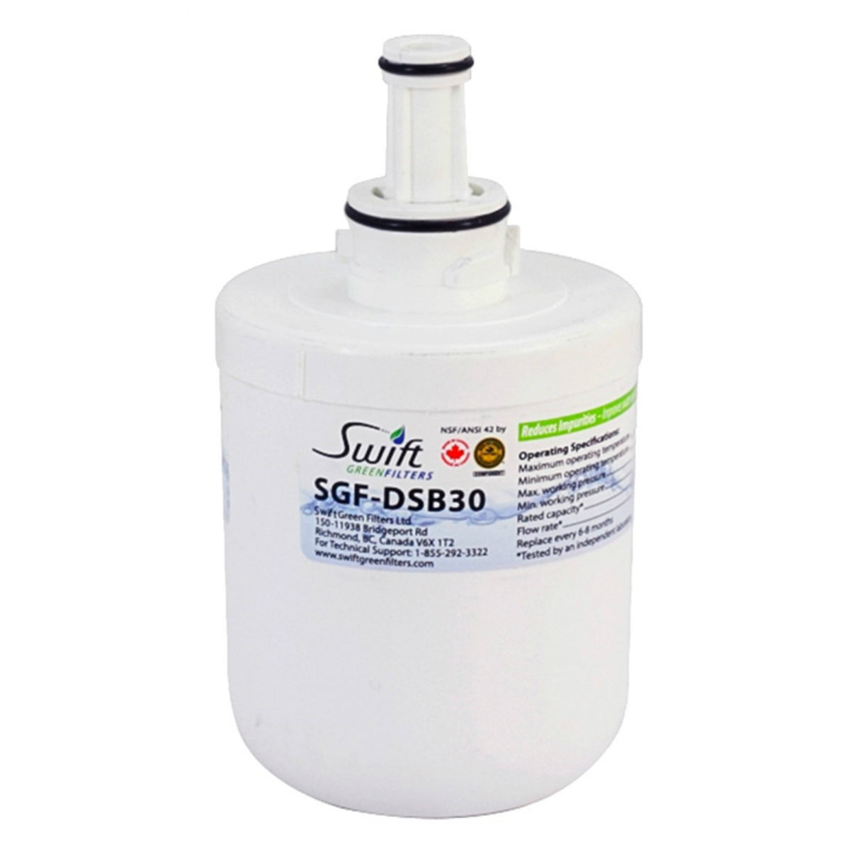 Swift Green Filter Sgf-dsb30 Refrigerator Water Filters Swift Green Filter Sgf-dsb30 Refrigerator Water Filters