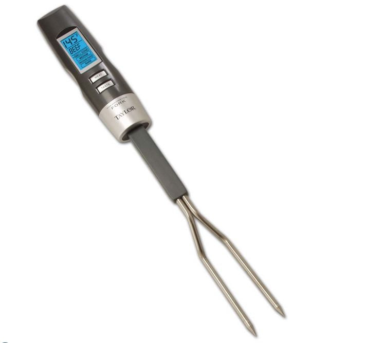 Taylor 1482n Indoor & Outdoor Digital Meat Thermometer Fork