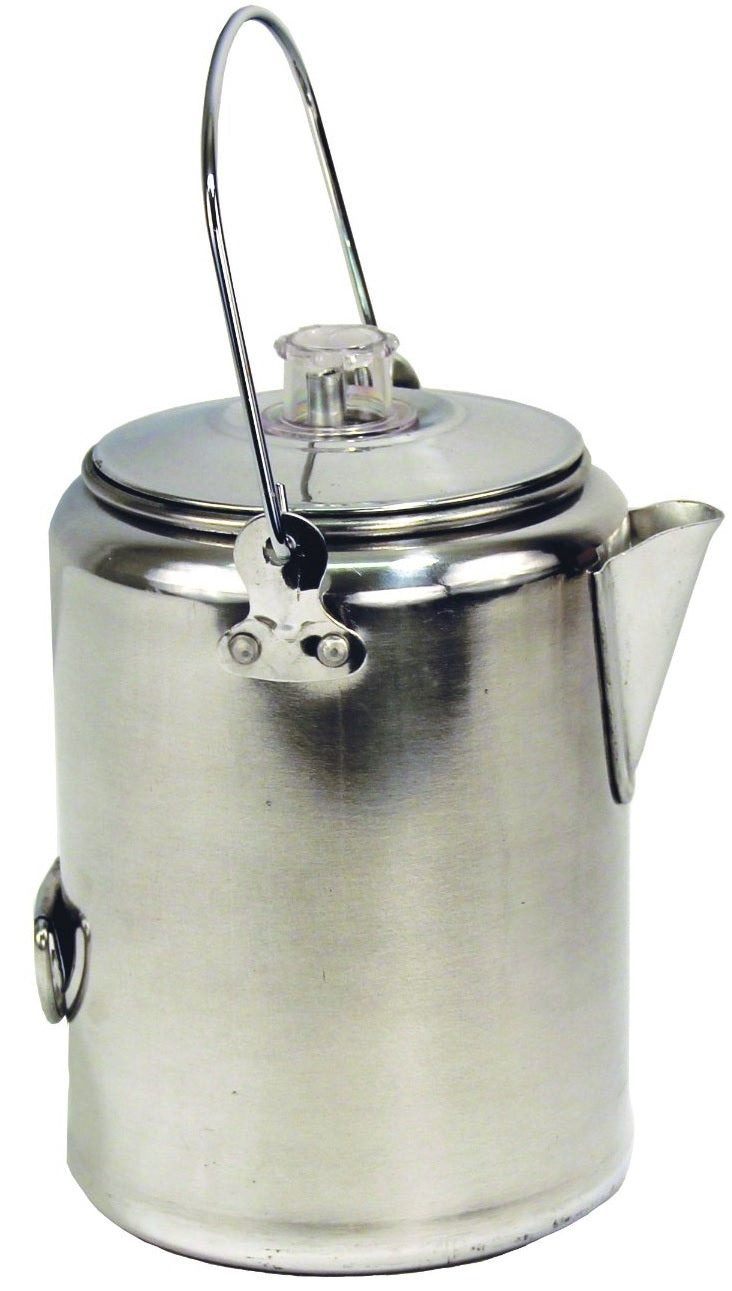 Texsport 13180 9 Cup Percolator Coffee Maker, Aluminum