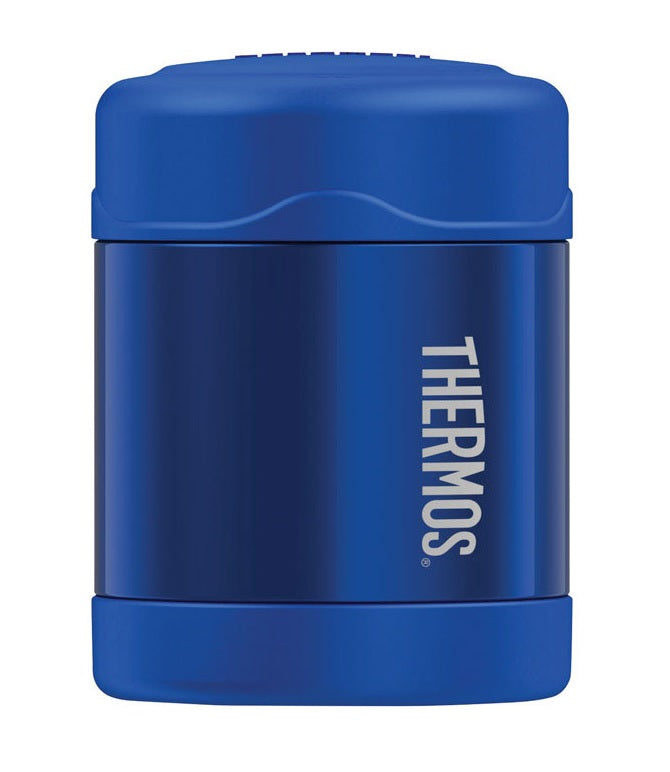 Thermos F3003bl6 Funtainer Vacuum Insulated Food Jar, Stainless Steel, Blue, 10 Oz