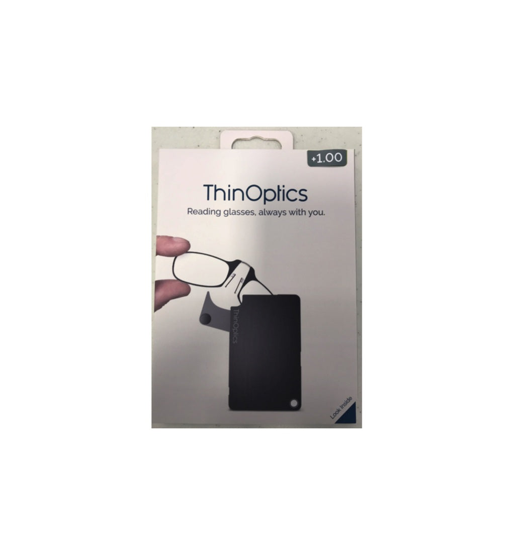 Thinoptics Fcb1.0blackisr Reading Glass With Flashcard Case, Black