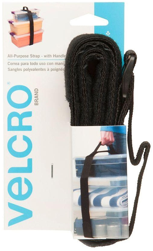 Velcro 90482 Universal Strap With Handle, 2" X 6', Black