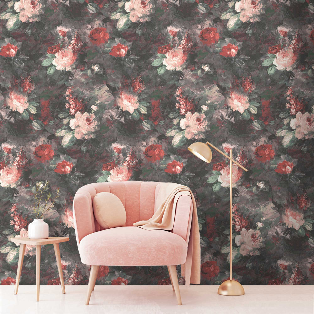 Ava Marika Supersized Electric Floral Wallpaper By Woodchip And Magnolia 
