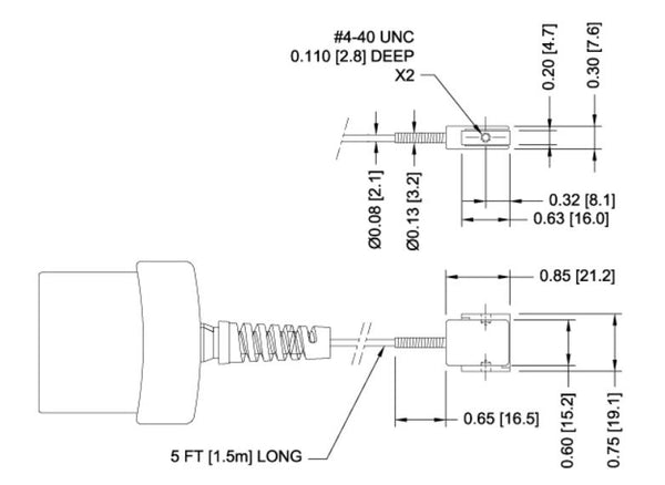 R04 Miniature Load Cell Dimensions