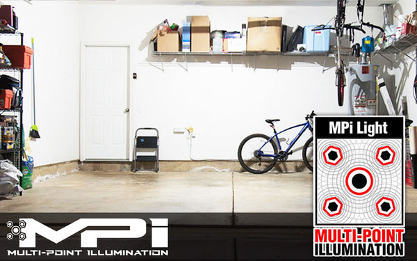 MPI Motion Activated Garage Ceiling Light - Multi LED Lights in one - 7500 lumens -MPI Light Output