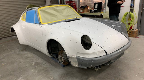 Work in progress, this Porsche is ready for 3D scanning