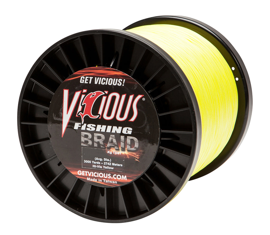 Vicious Fishing Braided Line for superior performance.